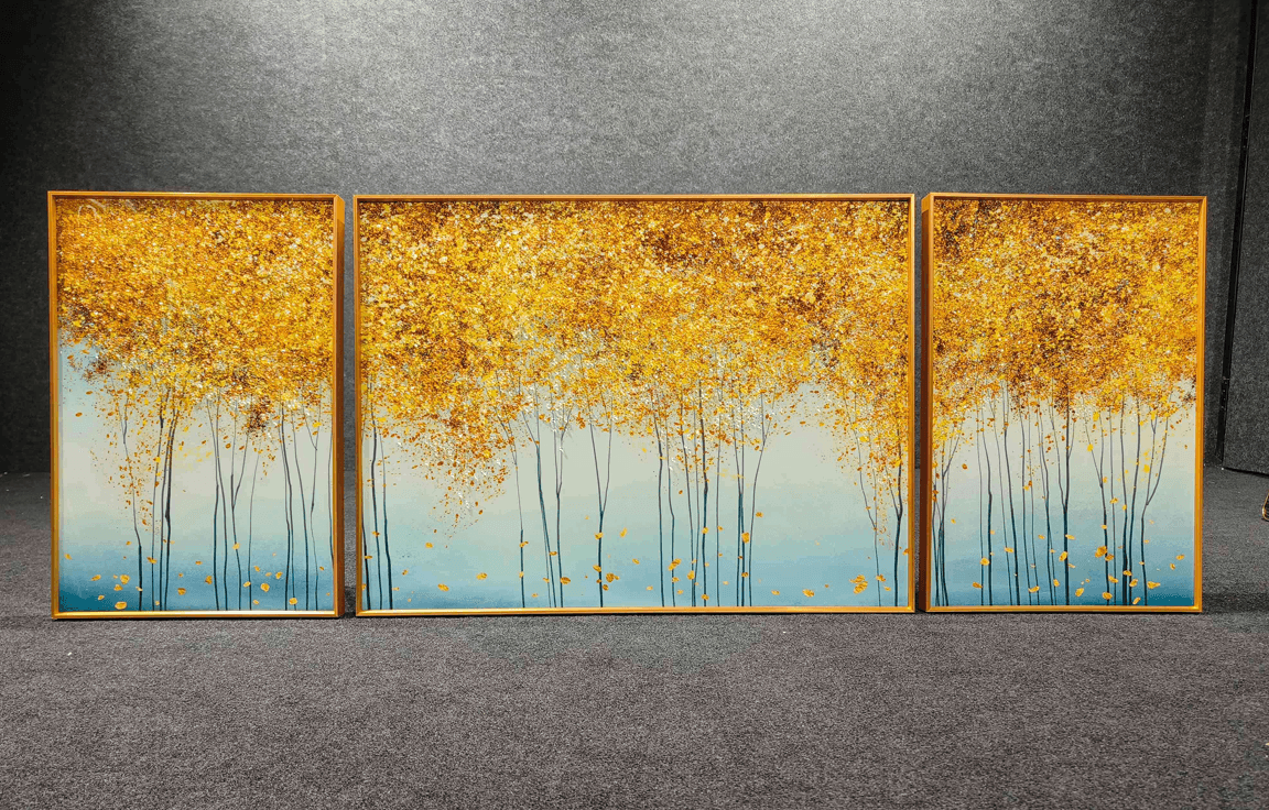 Modern Crystal Painting Set of 3 Style 20